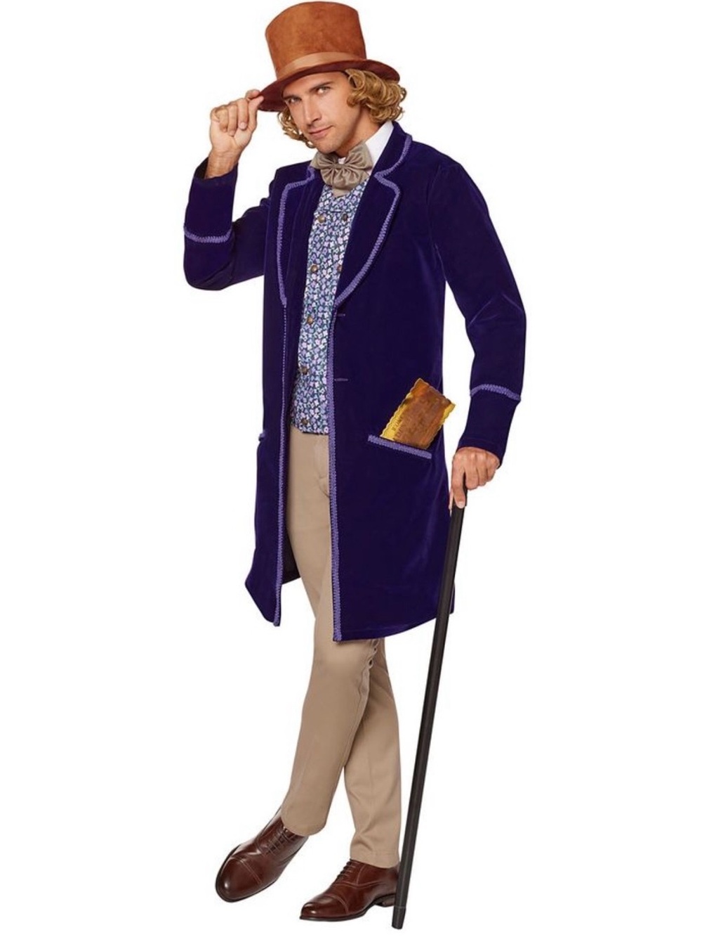 Willy Wonka & The Chocolate Factory Adult Costume Men’s Medium Spirit Halloween